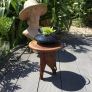 Mid Century indian hardwood and inlay elephant plant stand Image 4