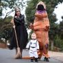 Dinosaur Costume for Adult Inflatable T-Rex Dinosaur Costume Air Blow up Dino Costume Funny Halloween Costume Cosplay Fancy Dress (FREE SHIPPING) Image 3