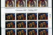 2007 Ireland Christmas commemorative Stamp Sheetlets Plate 1A1A1A1A Mint Never Hinged (MNH)