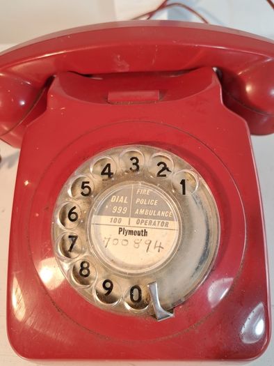 Red Rotary Telephone