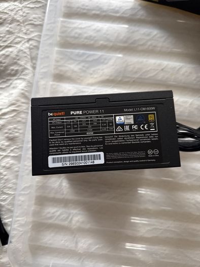 be quiet! Pure Power 11 600W 80+ Gold Semi-Modular Power Supply