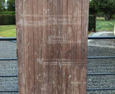teak door