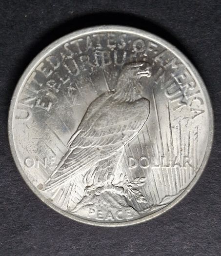 Unc 1923 United States 1 Silver Peace Dollar coin