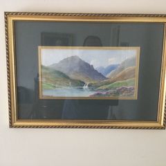 Art - X 2 Vintage Watercolours ( G.W. Morrison)