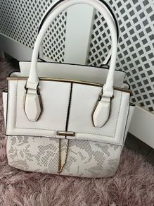River Island large Bag Cream/white mixture