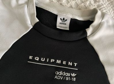adidas Equipment ADI/91-18 sweatshirt top black & white retro range