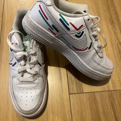 Nike Air Force 1 Low - White / Multi-Colour Swoosh Outline