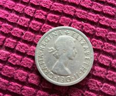 1957 UK Queen Elizabeth Half Crown