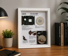 IBM 2.5inch HDD Teardown Frame Art |Tech Wall Decor