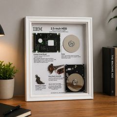 IBM 2.5inch HDD Teardown Frame Art |Tech Wall Decor