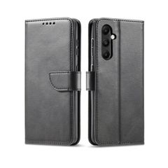 For Samsung Galaxy S25 Plus Premium Aokus Wallet Case Black
