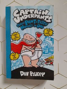 Dav Pilkey  Captain Underpants: Three Pant-tastic Novels in One NEW