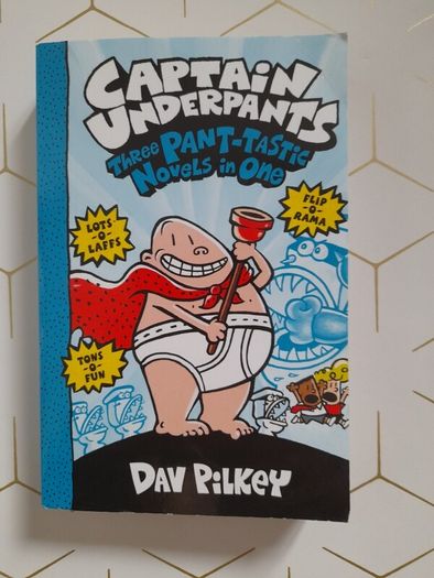 Dav Pilkey  Captain Underpants: Three Pant-tastic Novels in One NEW