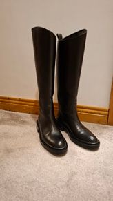 Zara Leather Knee High Boots