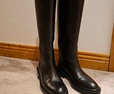 Zara Leather Knee High Boots