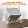 GB1054B Black Laptop Stand for Desk, Adjustable Laptop Riser, Portable Laptop Stand with 6 Angle Image 6