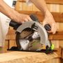 1400W Circular Saws, Max 6000 RPM Pure Copper Motor Electric Saws, Adjustable Cutting Depth and Angle: 62mm(90 )-48mm(45 ), Dust Collection System and 185mm Saw Blade Image 3