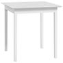 Kitchen dining table square table, modern design, 75 cm x 75 cm x 76 cm, White Image 4