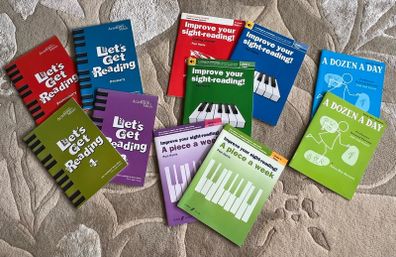 Piano Music Books Bundle (11 Sight Reading Books - Excellent Condition)