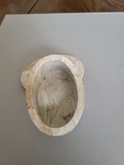 Trinket box carved stone