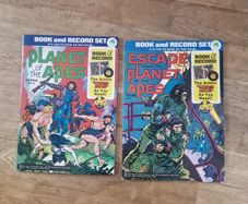 2 vintage comic books and record set PLANET OF THE APES
