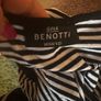 Gina Benotti black& white striped top size UK14 EU42 Image 6