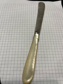 mappin&webb butter knife mother of pearl