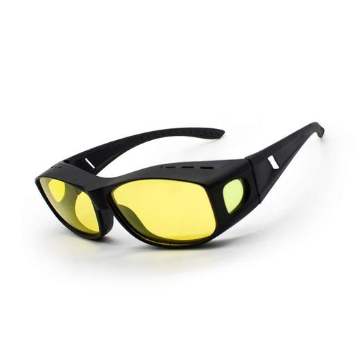 Anti Glare Night Vision HD Driving Glasses-Men & Women,TAC+PC Material Polarized Sunglasses-UV Protection Eyewear Sport Safety Glasses for Fishing, Car, Bicycle (Yellow)