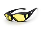 Anti Glare Night Vision HD Driving Glasses-Men & Women,TAC+PC Material Polarized Sunglasses-UV Protection Eyewear Sport Safety Glasses for Fishing, Car, Bicycle (Yellow)