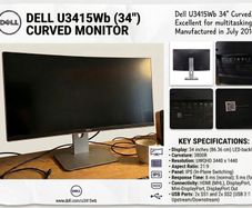 Dell U3415Wb 34" Curved Monitor
