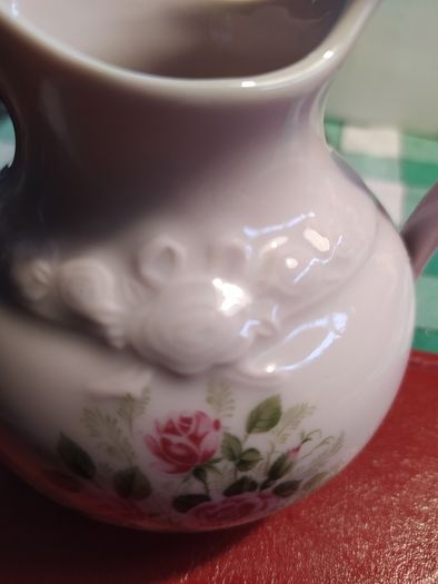 Hutschenreuter porcelain rose jug