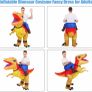 Inflatable Dinosaur Costume Fancy Dress for Adults Halloween Cosplay Costumes Gaint Suit T-Rex Rider Costume (MULTIPLE COLOURS) Image 5