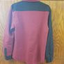 Red/Burgundy & black stylish long sleeved buttoned shirt - Size -XS Image 2