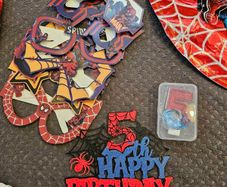 Spiderman 5th birthday set party decorations