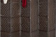 Folding Room Divider, 6-Piece Privacy Screen, H x W: 170 x 240 cm, Brown