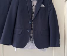Boys 3 piece navy Communion Suit with shirt