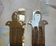 Vintage Brass Curtain Holdbacks