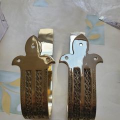 Vintage Brass Curtain Holdbacks