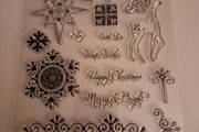 Christmas clear stamp set