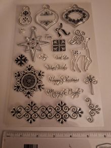 Christmas clear stamp set