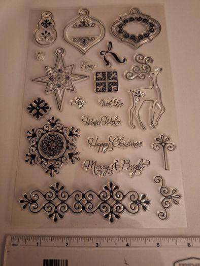 Christmas clear stamp set