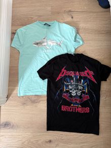 Men's palm angels and dsquared2 t shirts size medium