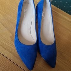 Royal blue suede shoes size 7.5