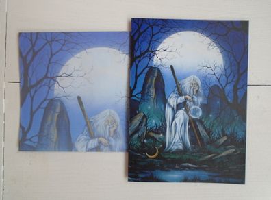 Blank greeting card, The Magican card,Free post