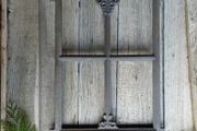 Cast Iron Farmhouse Garden Window  Antique-Style Stable Window for Wall or Garden (46 x 31 cm)