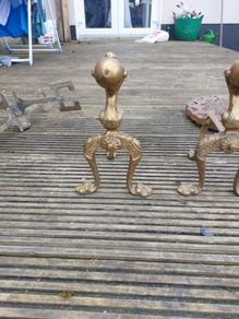 brass fire dogs