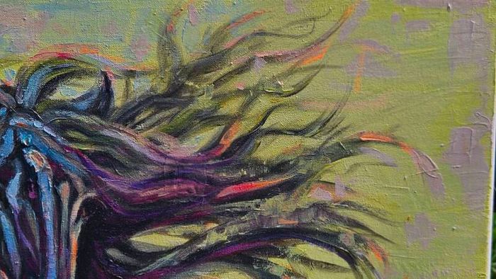 Original acrylic painting- "Wild Spirit "