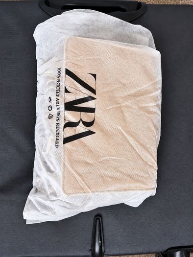BNWT Zara Split Suede Fringed Crossbody Bag