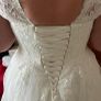 Lace Vintage Tea Length Wedding Dress. Size 18 Image 6