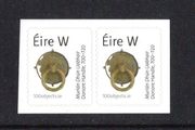 2018 Ireland 100 Objects Donore Handle, 700-720 Self-adhesive Definitive Stamp ex booklet Pair Mint Never Hinged (MNH)